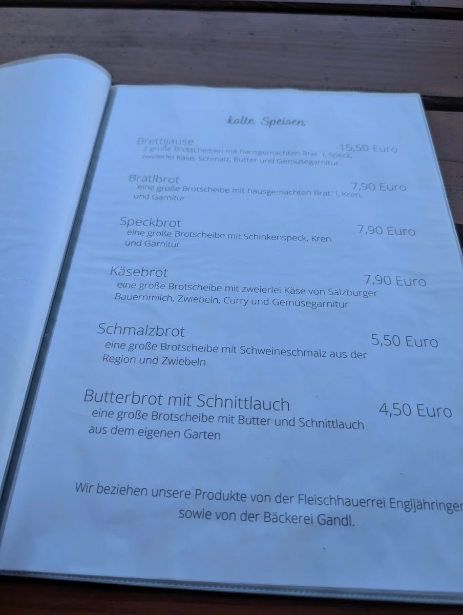 Speisekarte photo 2