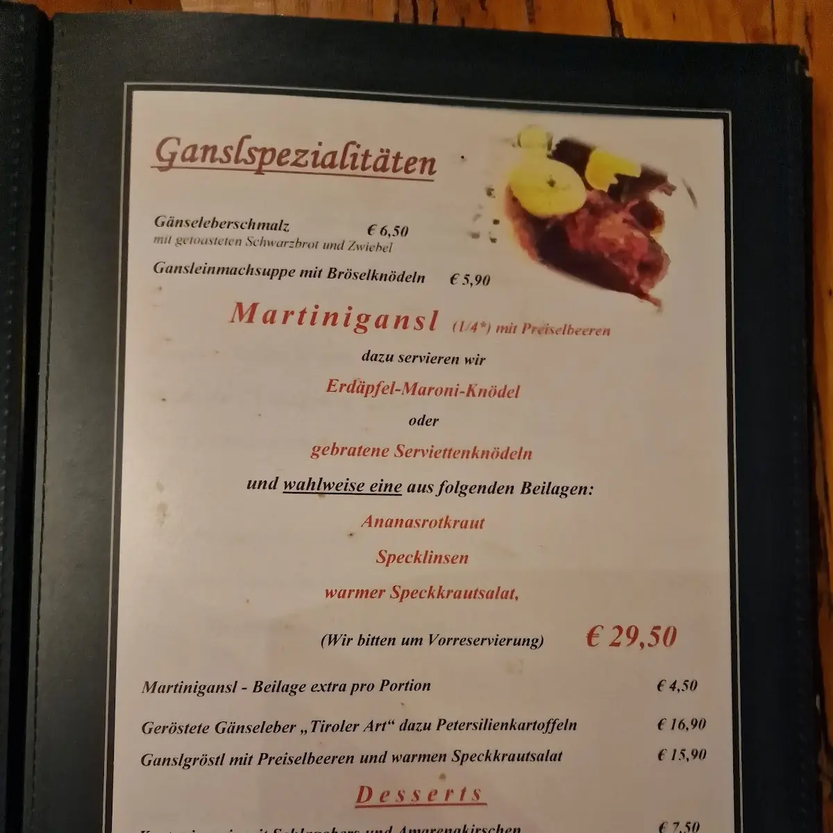Speisekarte photo 9