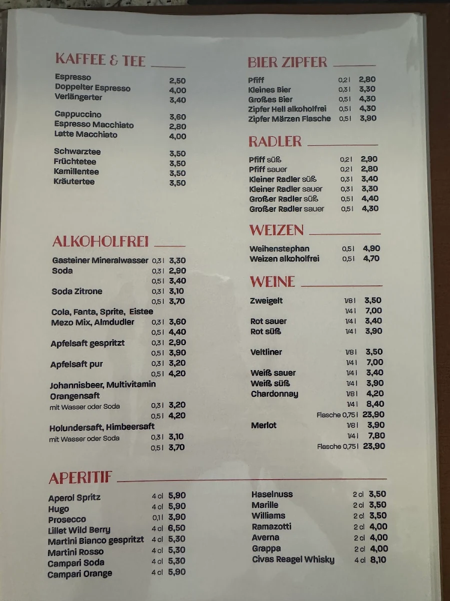Speisekarte photo 2