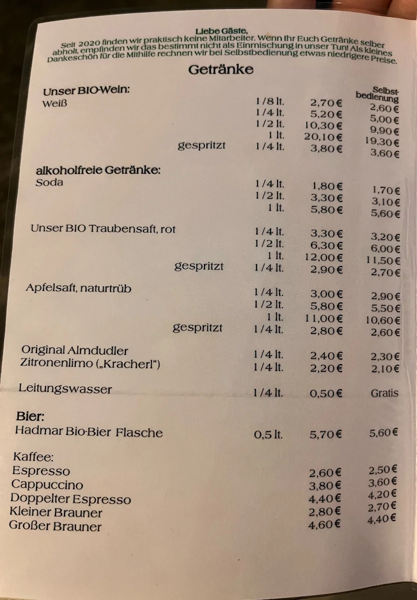 Speisekarte photo 2