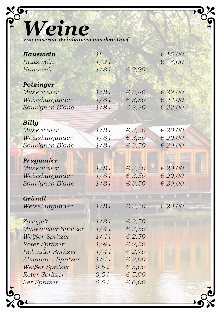 Speisekarte photo 1