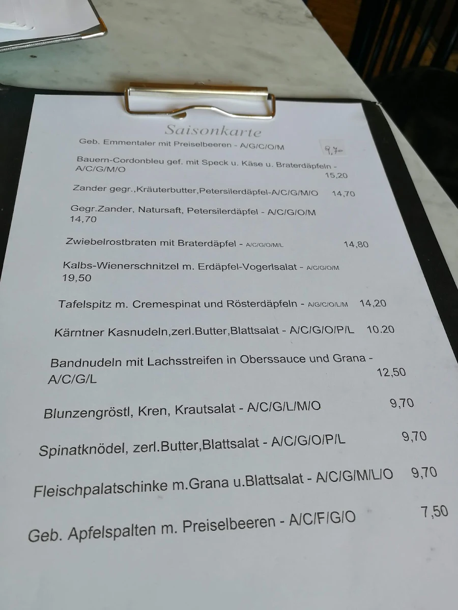 Speisekarte photo 2