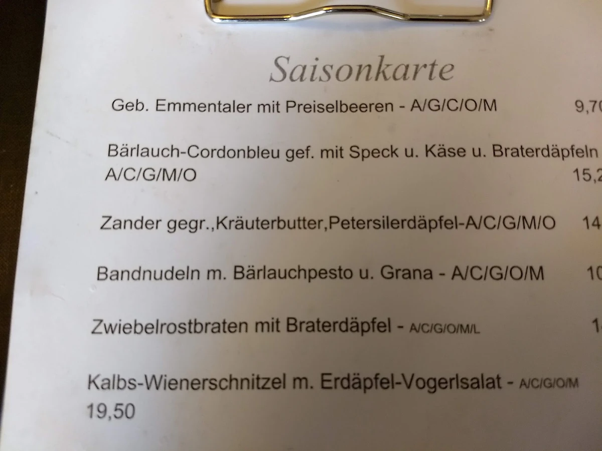 Speisekarte photo 9