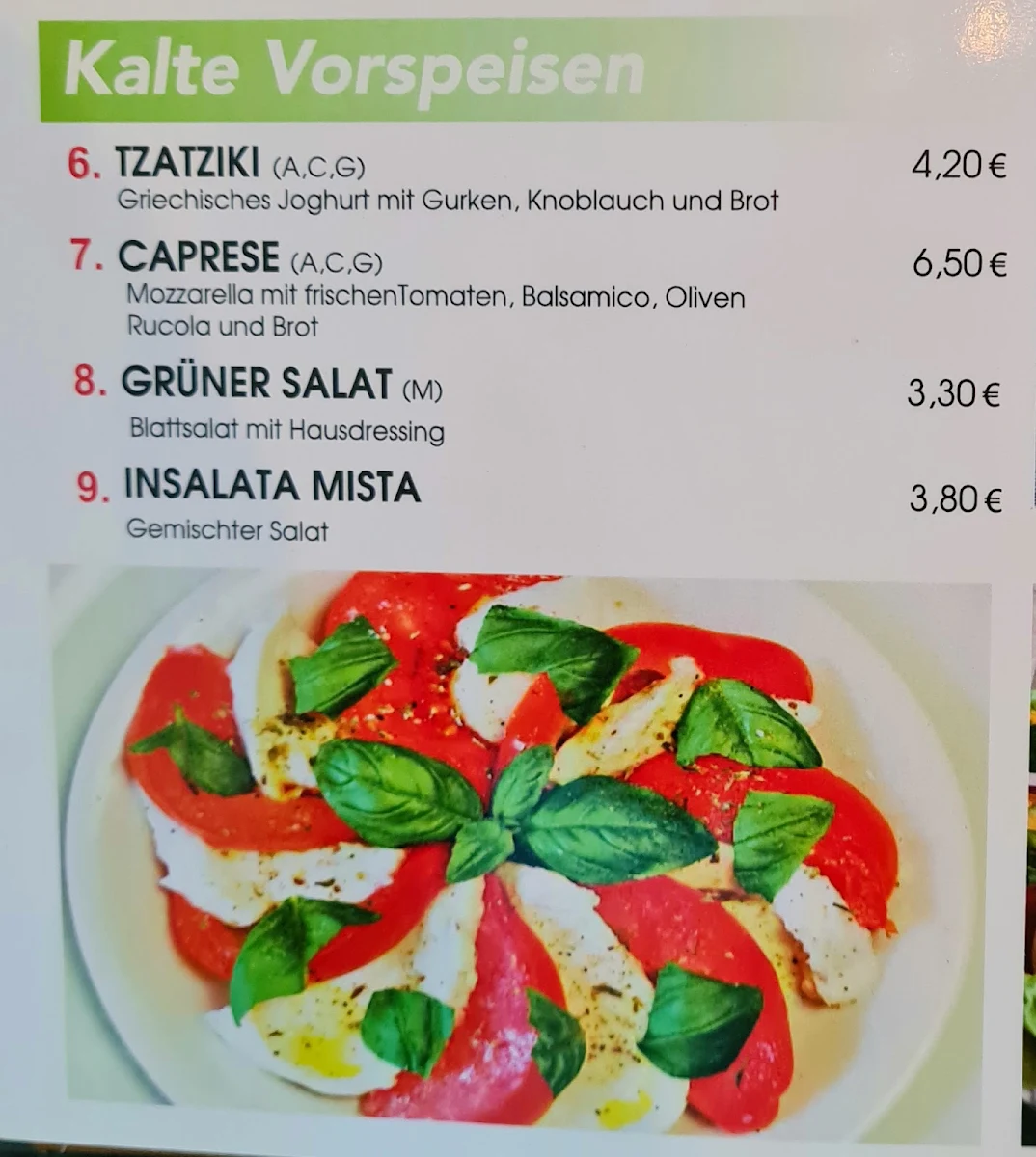 Speisekarte photo 4
