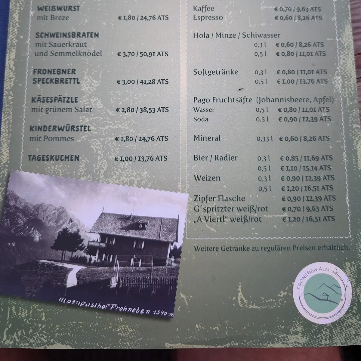 Speisekarte photo 2