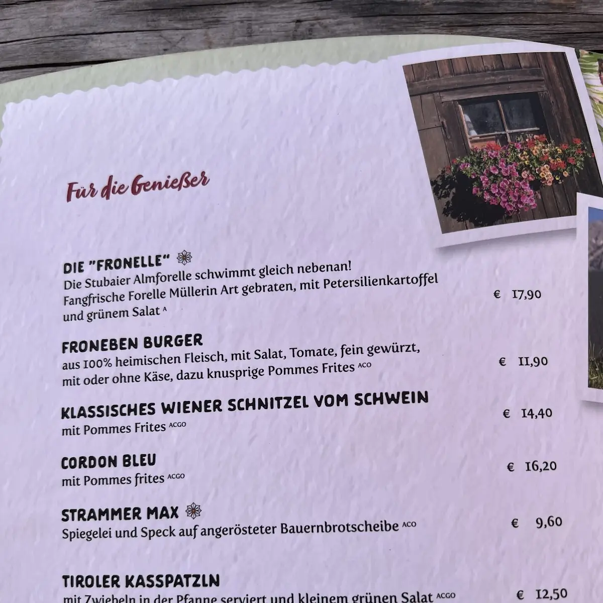 Speisekarte photo 6