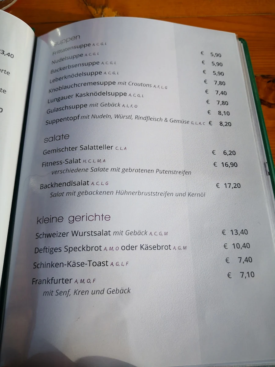 Speisekarte photo 4