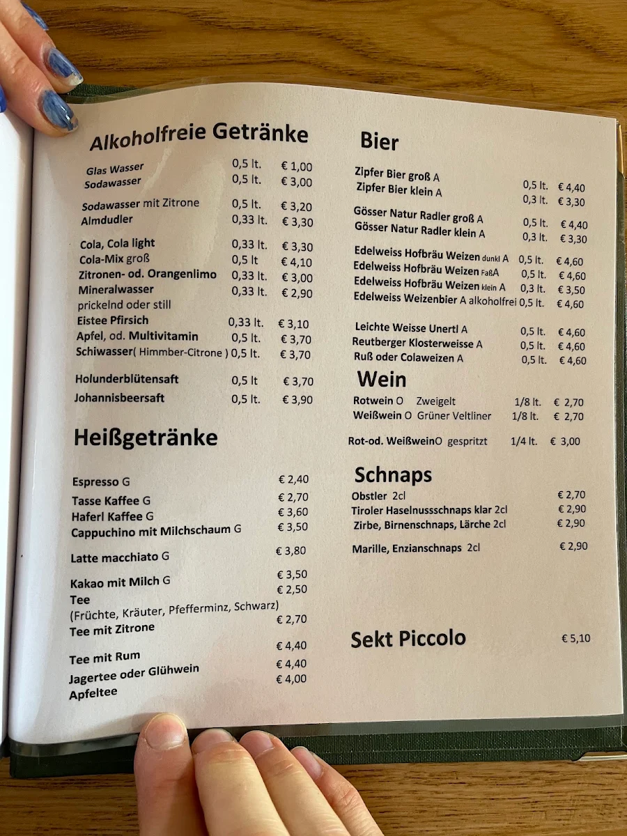 Speisekarte photo 1