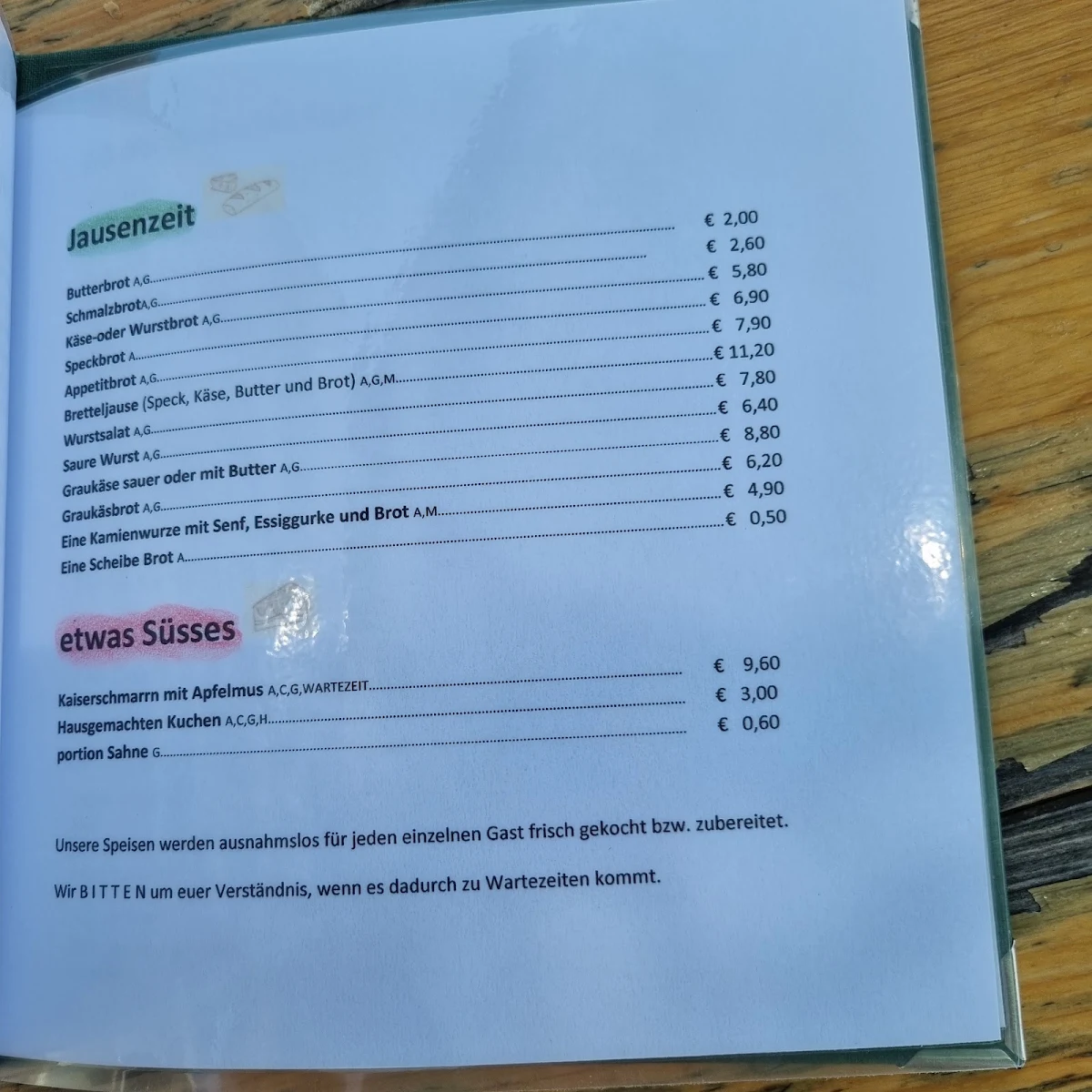 Speisekarte photo 10