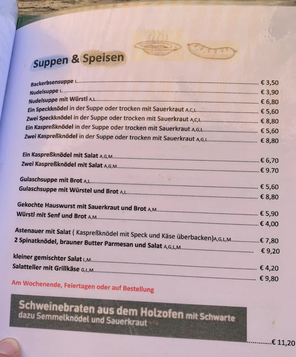 Speisekarte photo 2