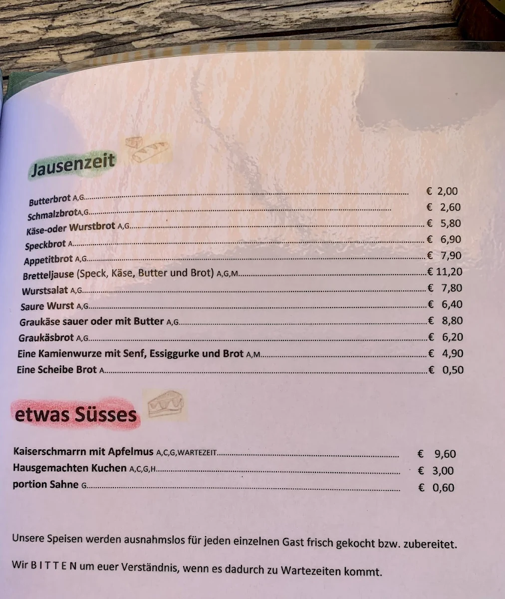 Speisekarte photo 3