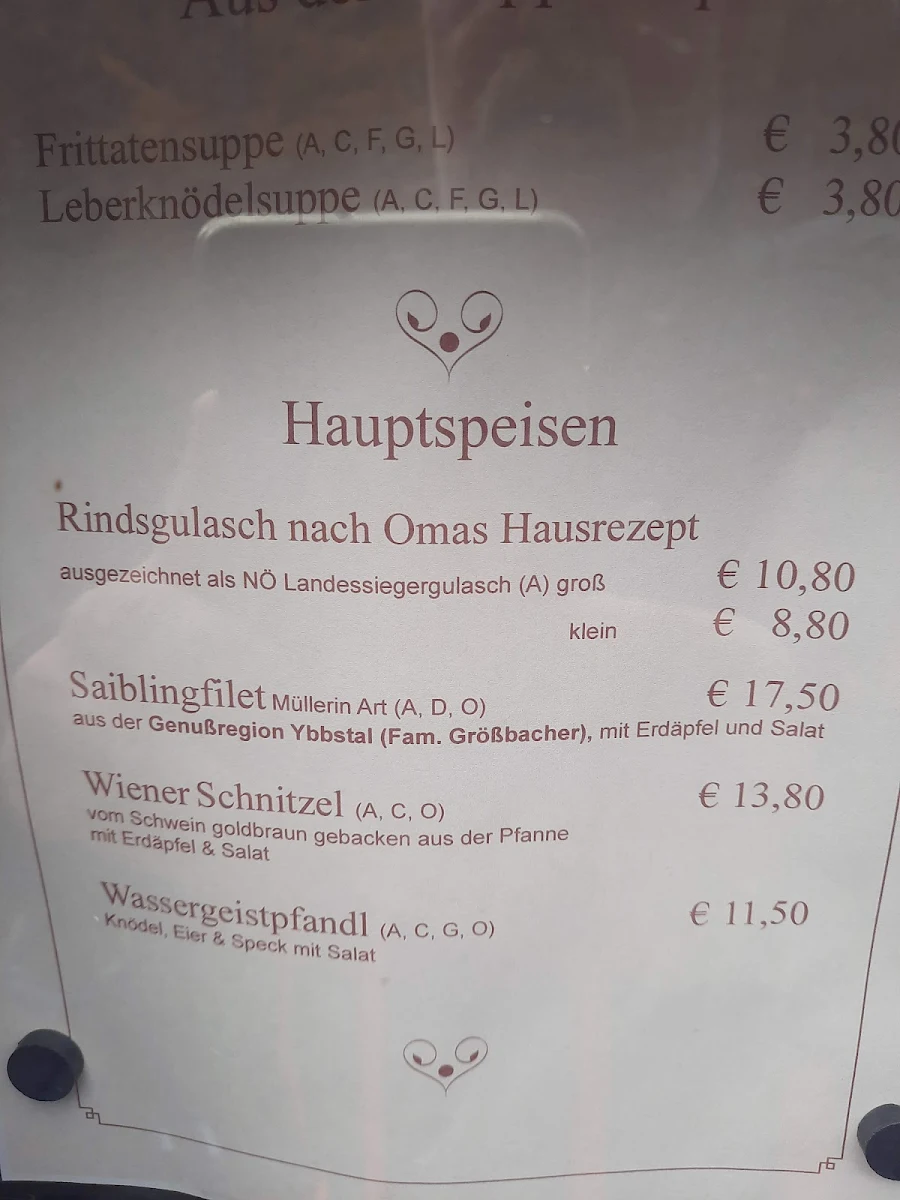 Speisekarte photo 1
