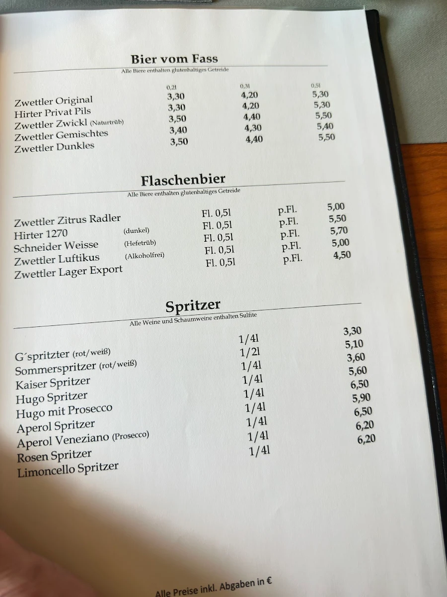 Speisekarte photo 4