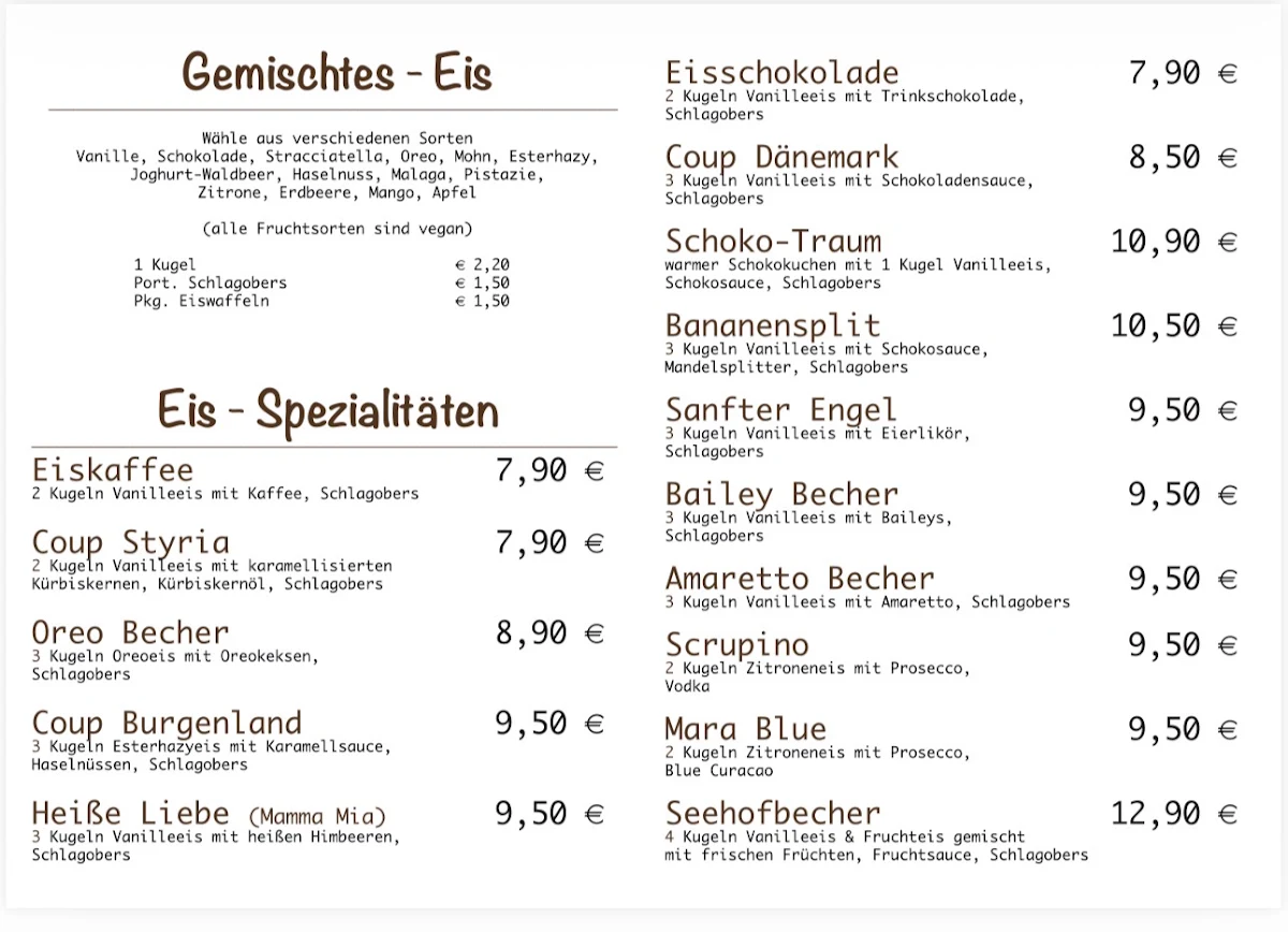 Speisekarte photo 2