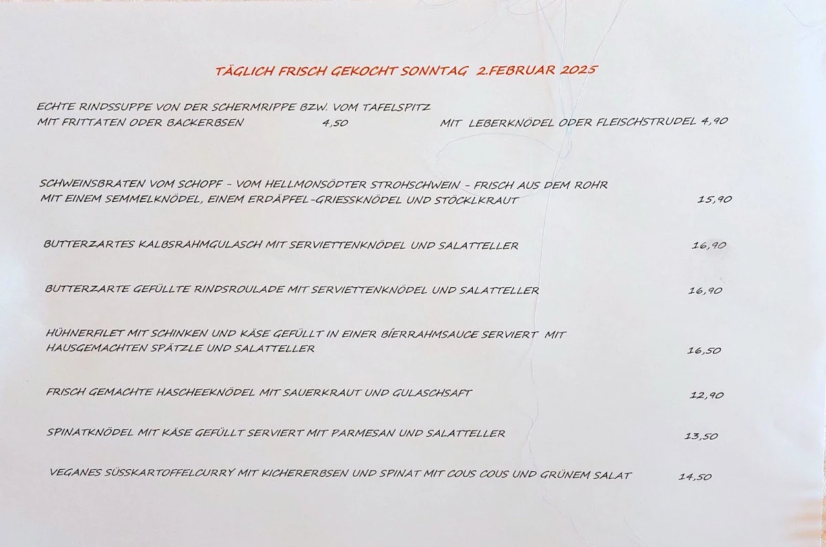 Speisekarte photo 1