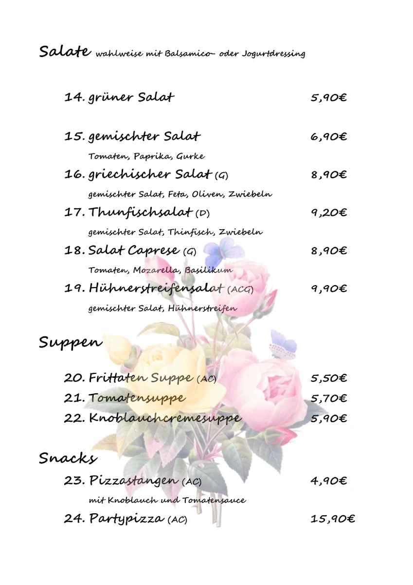 Speisekarte photo 4