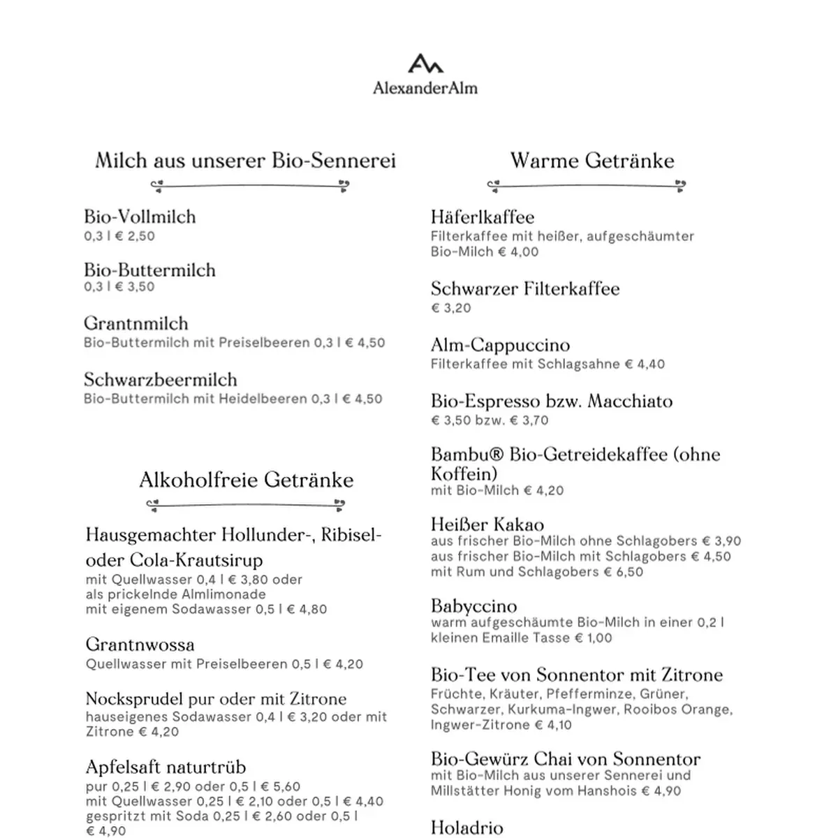 Speisekarte photo 3