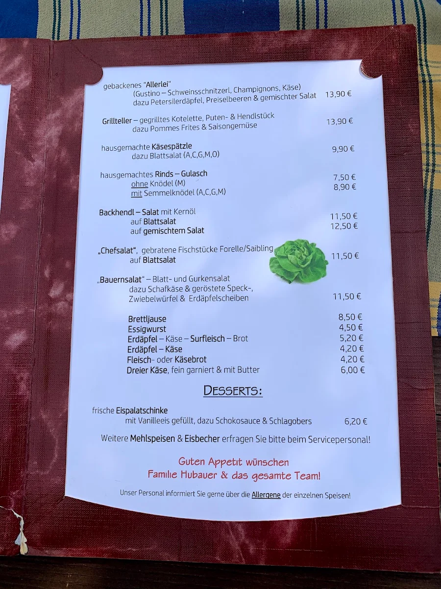 Speisekarte photo 1