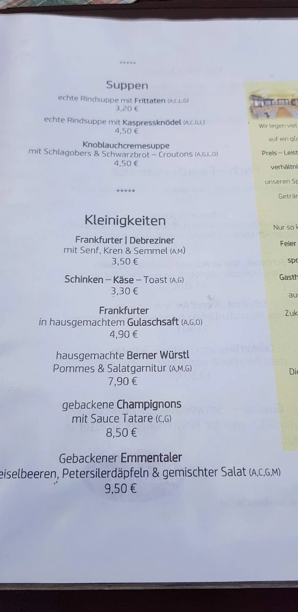 Speisekarte photo 2