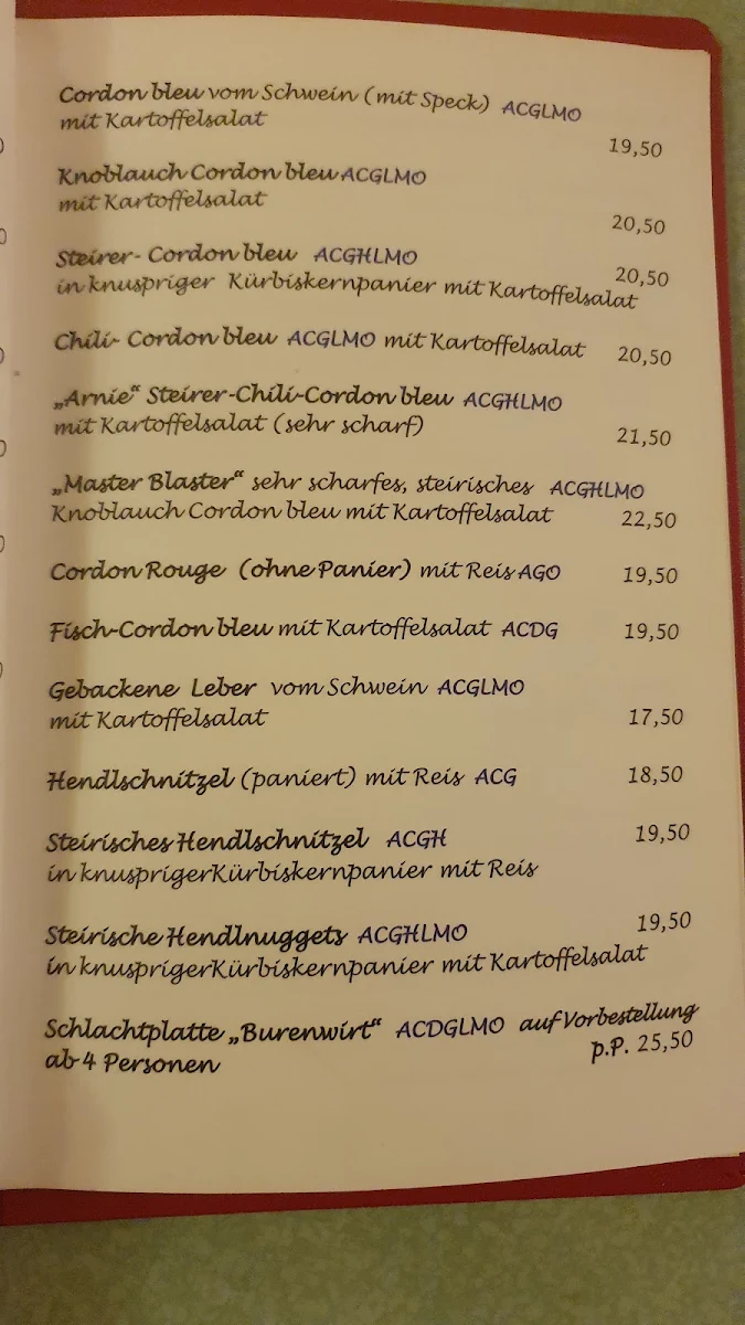 Speisekarte photo 1