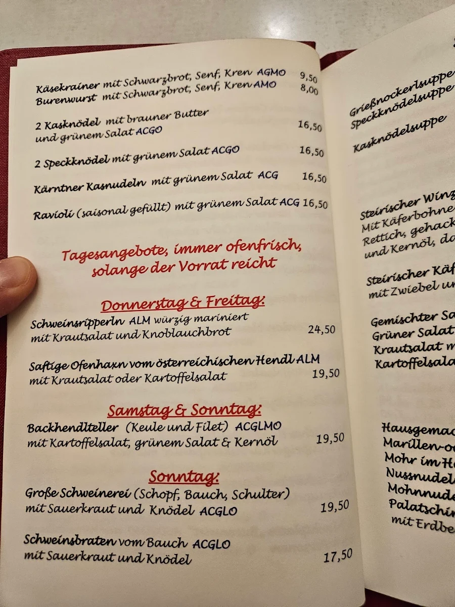 Speisekarte photo 2