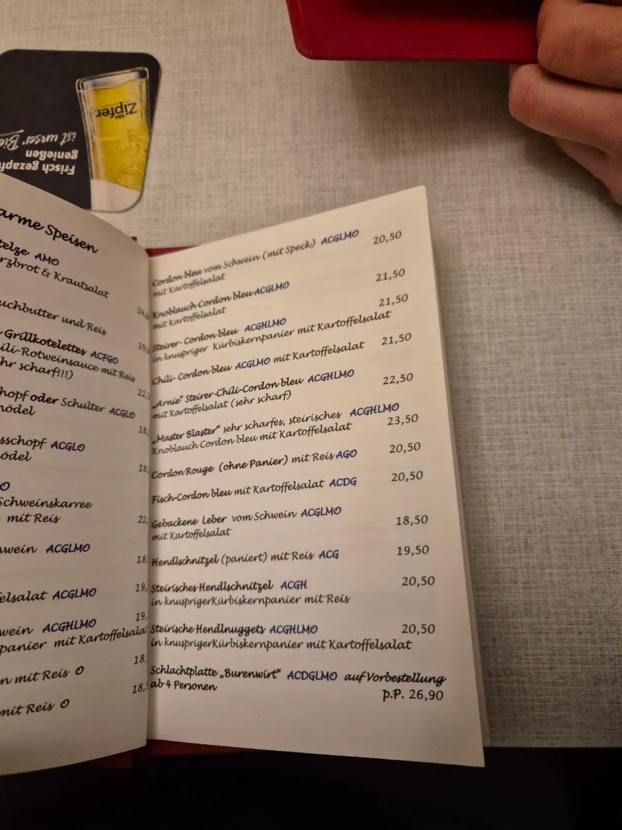 Speisekarte photo 3