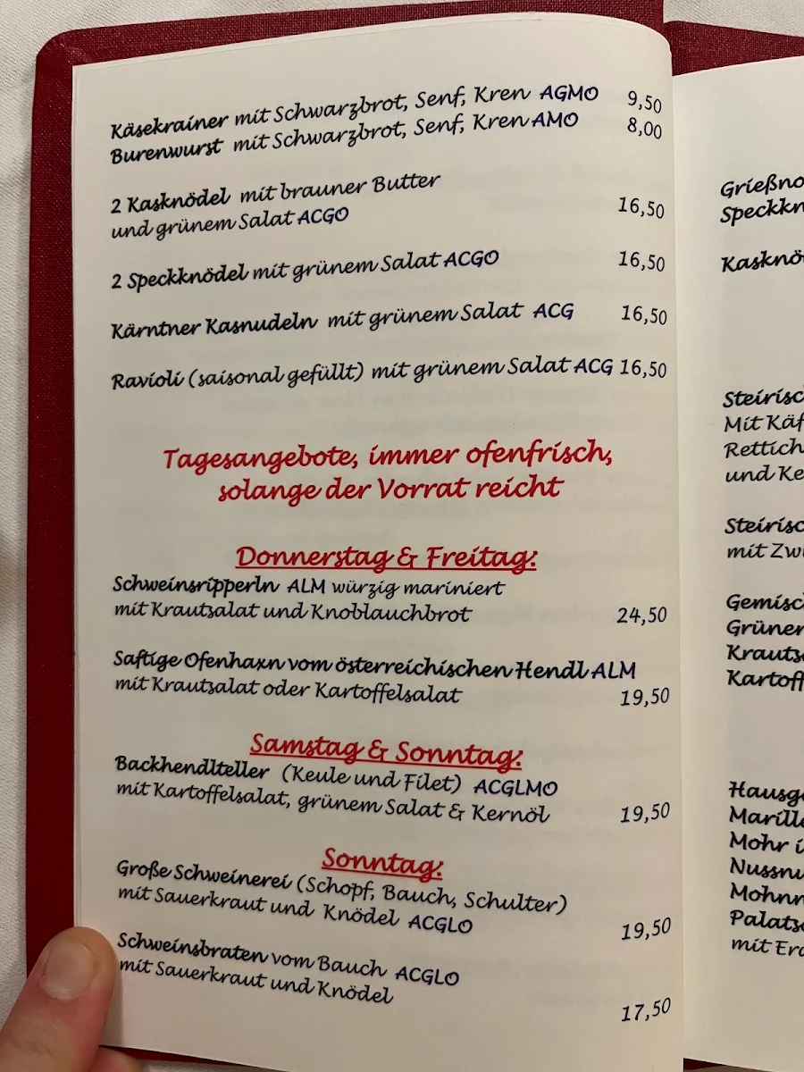 Speisekarte photo 4