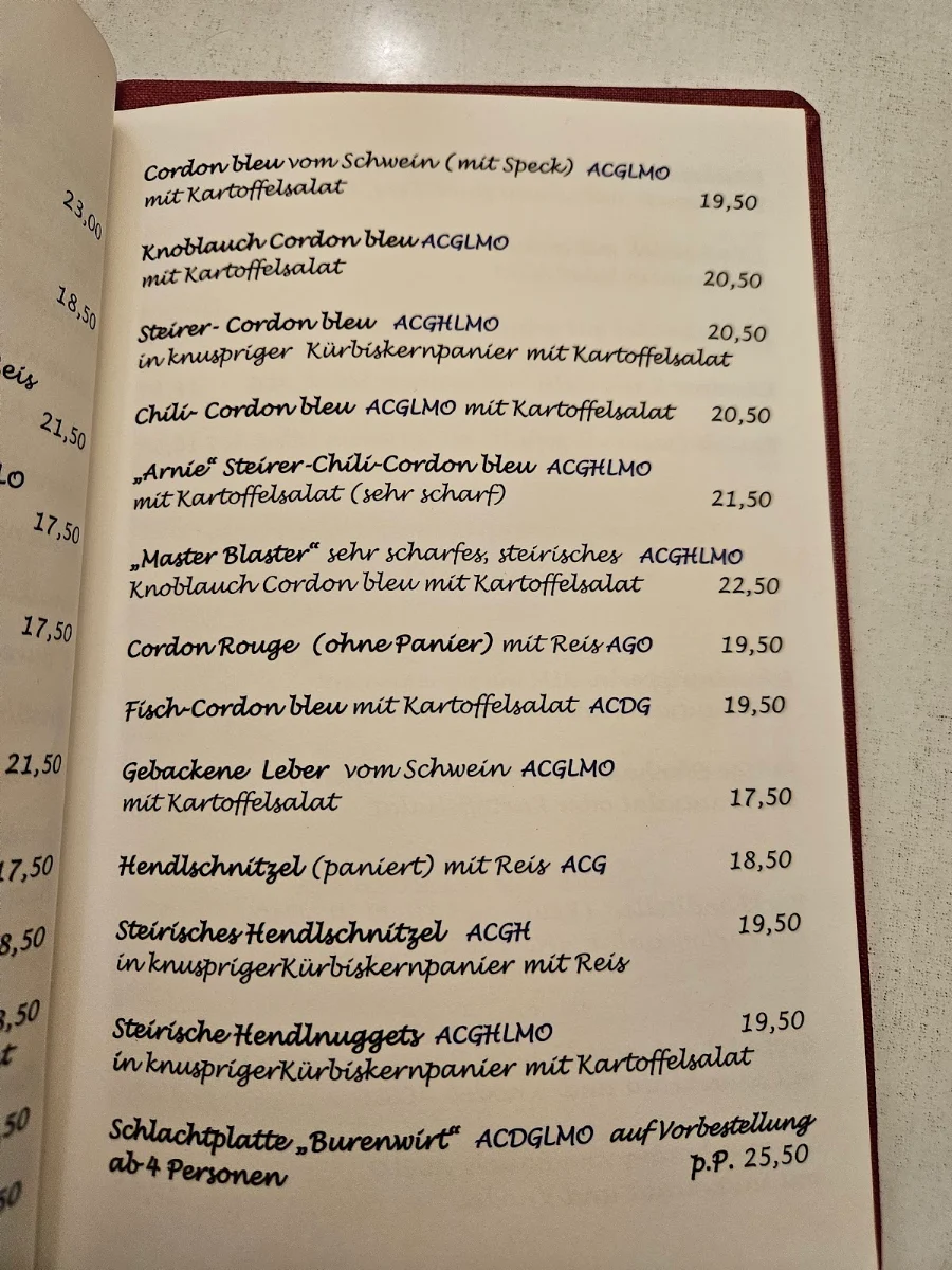 Speisekarte photo 5