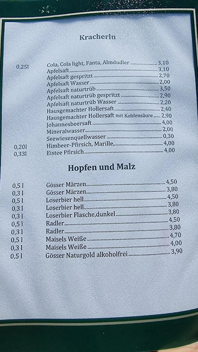 Speisekarte photo 1