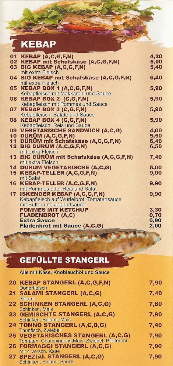 Speisekarte photo 2