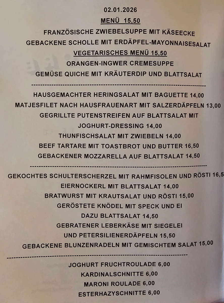 Speisekarte photo 1