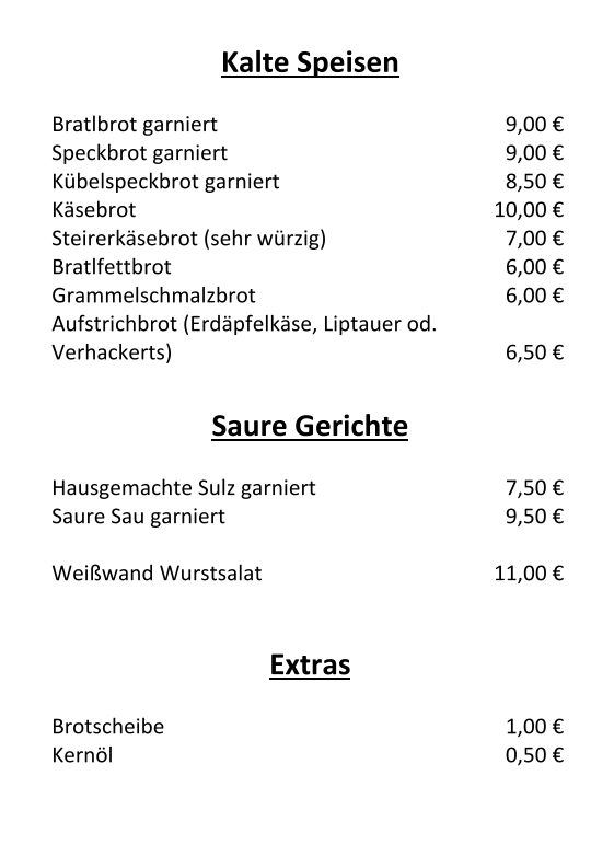 Speisekarte photo 1