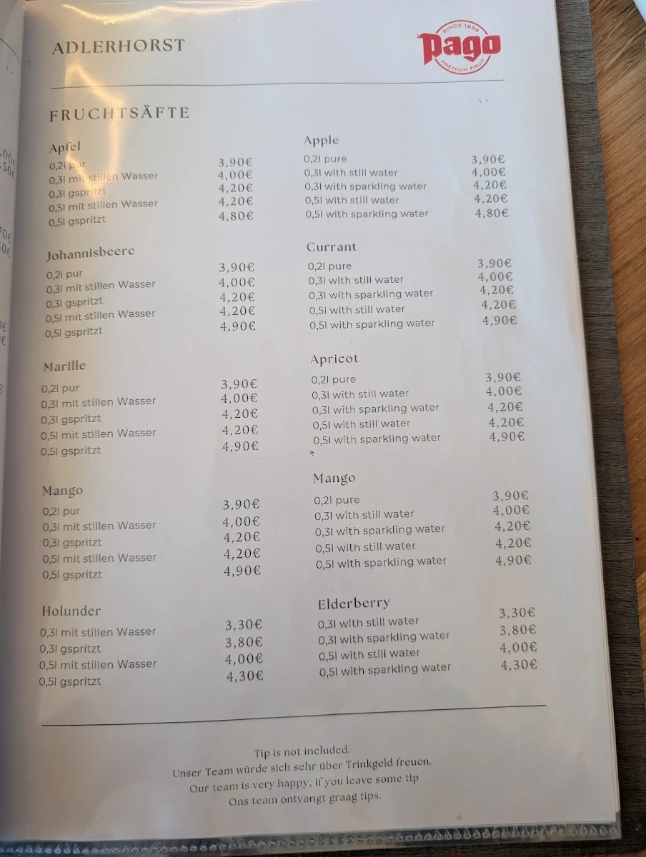 Speisekarte photo 1