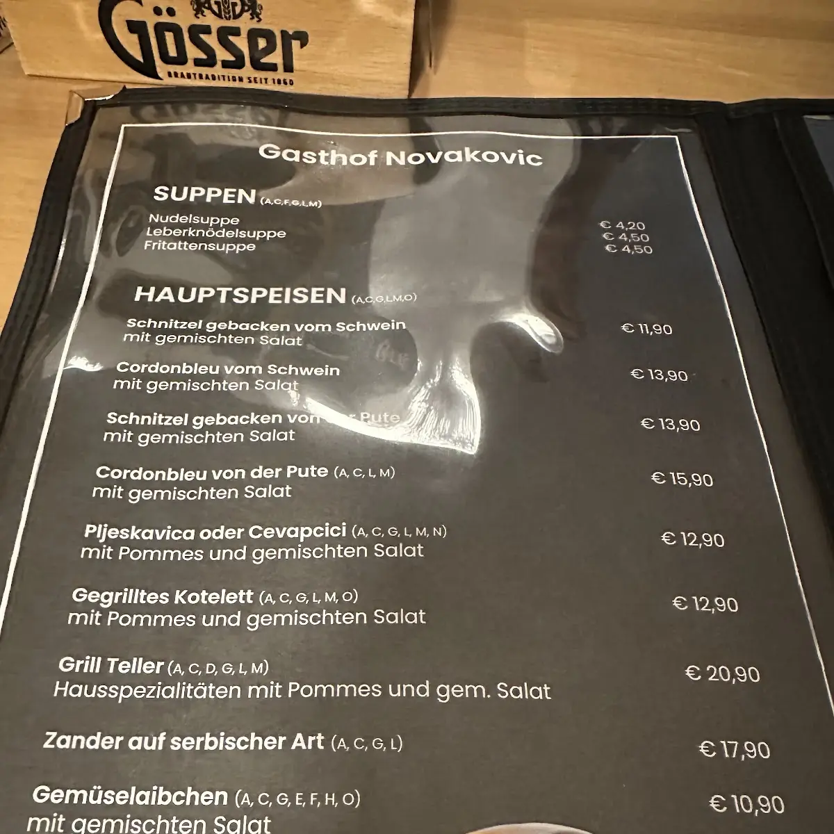 Speisekarte photo 1