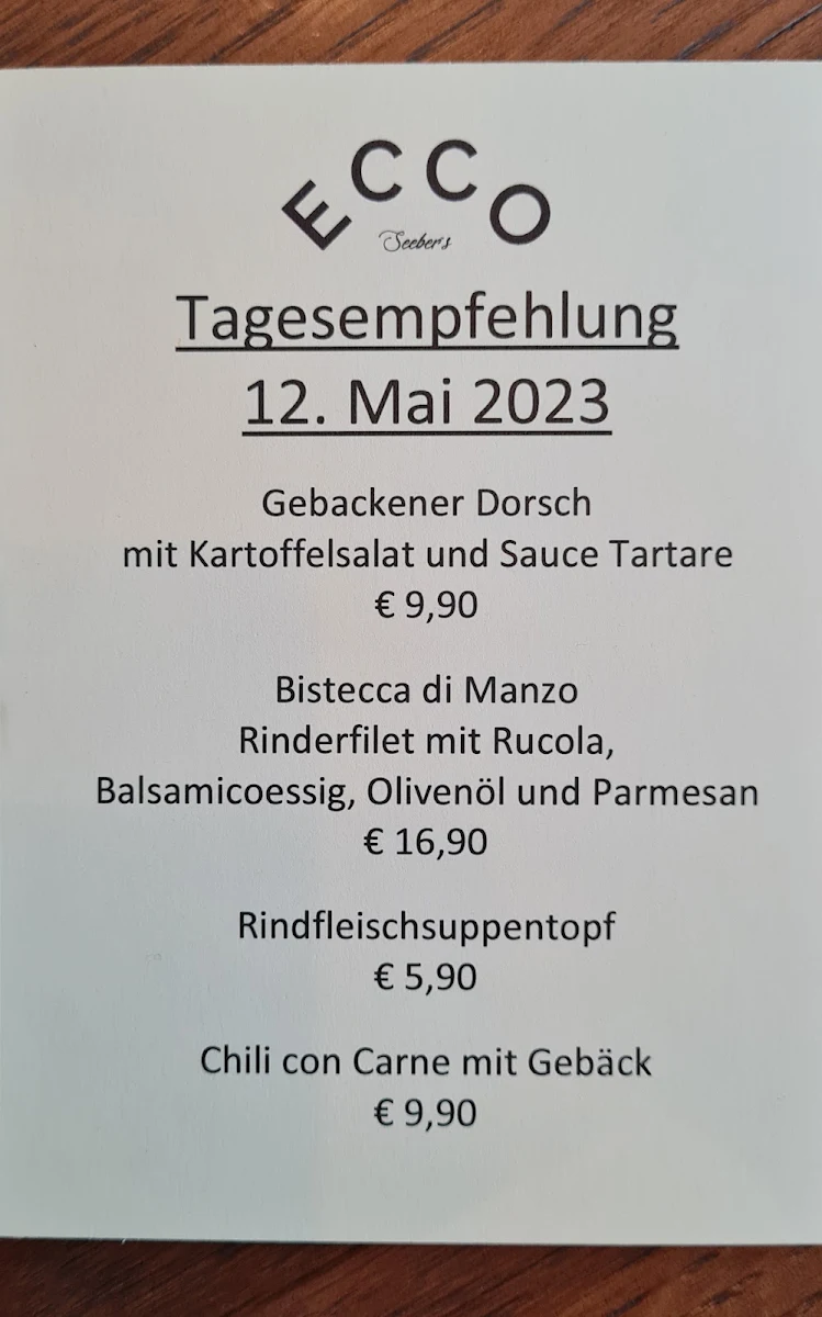 Speisekarte photo 1
