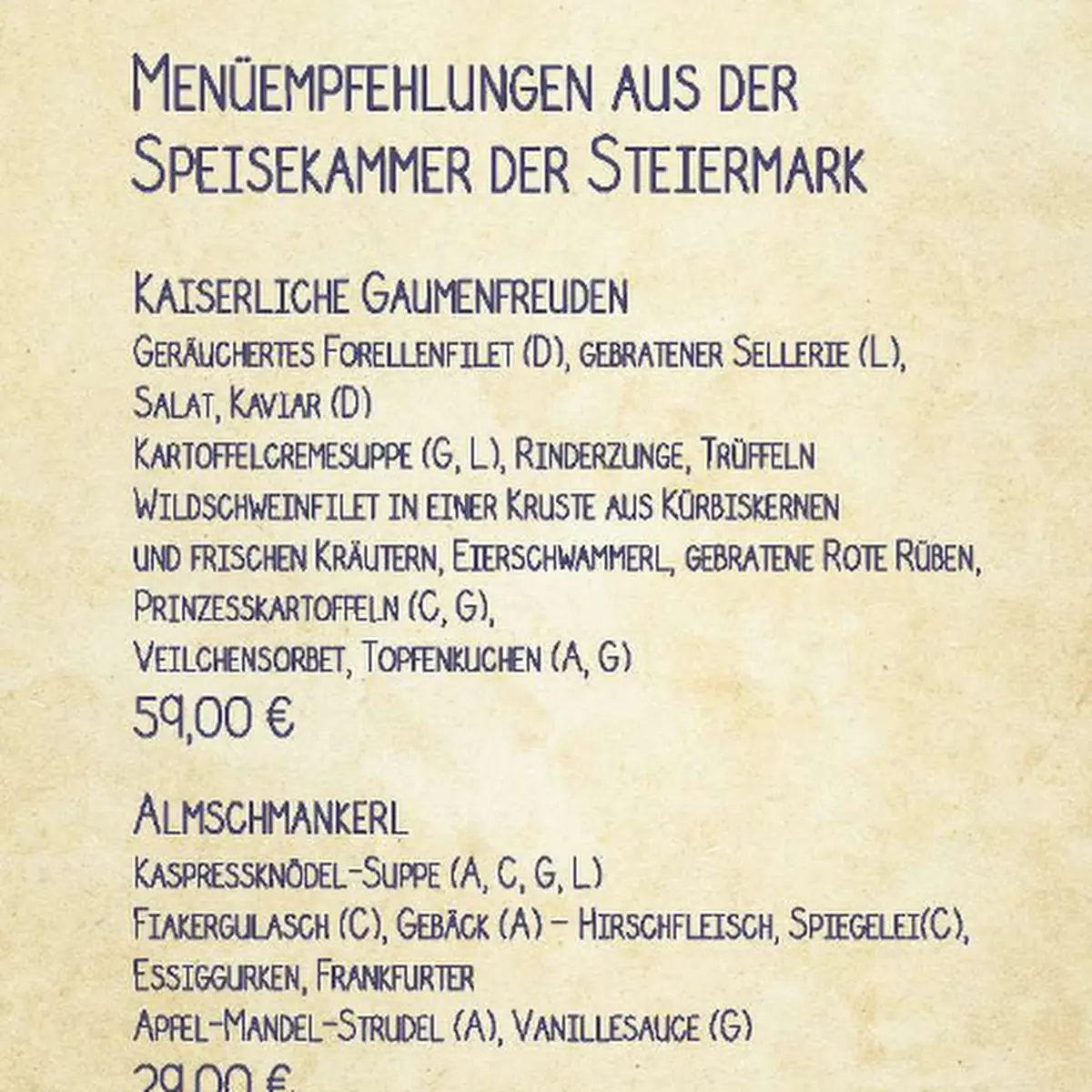 Speisekarte photo 4
