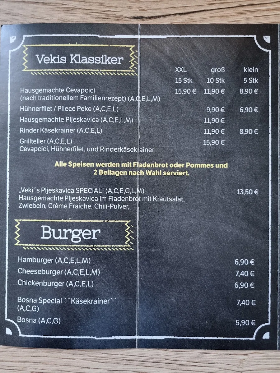 Speisekarte photo 1