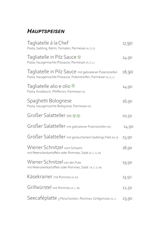 Speisekarte photo 2