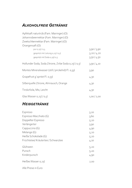 Speisekarte photo 3