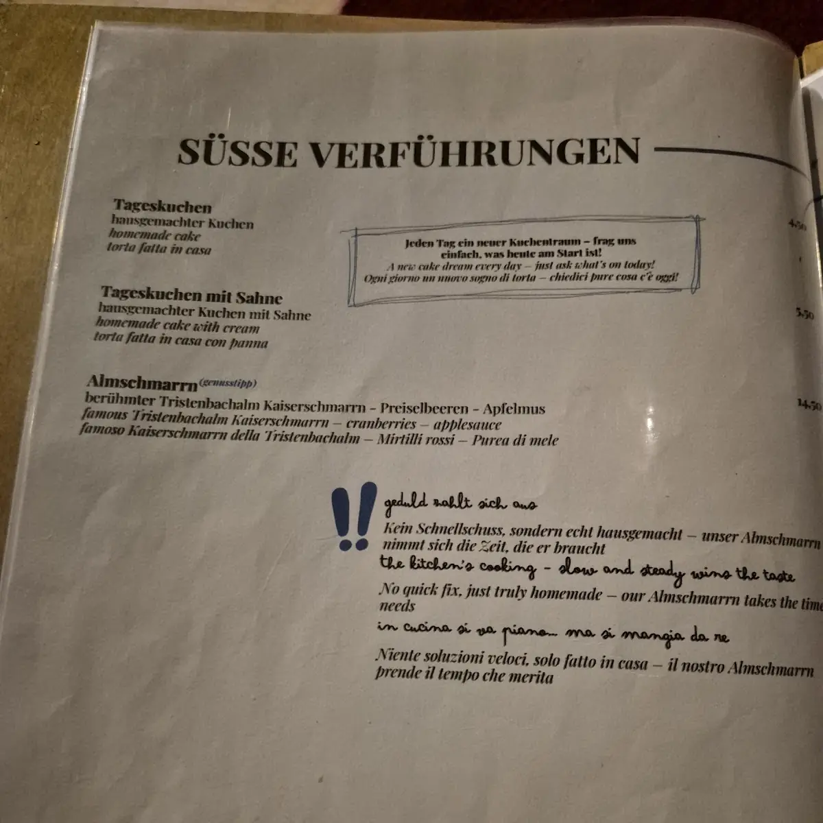 Speisekarte photo 3