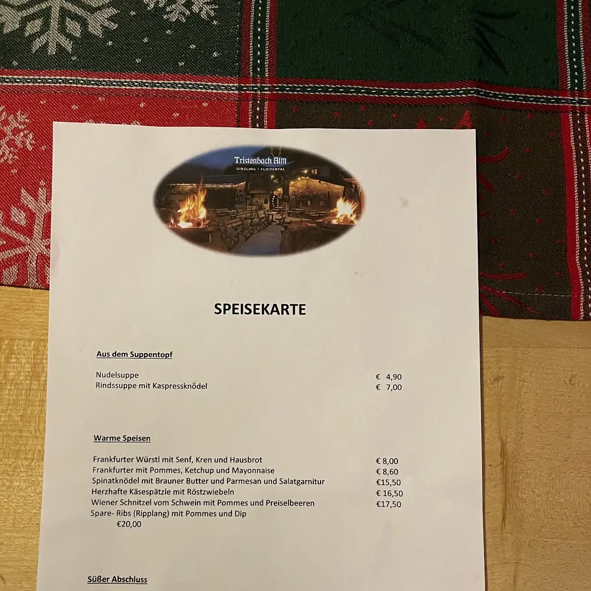 Speisekarte photo 5