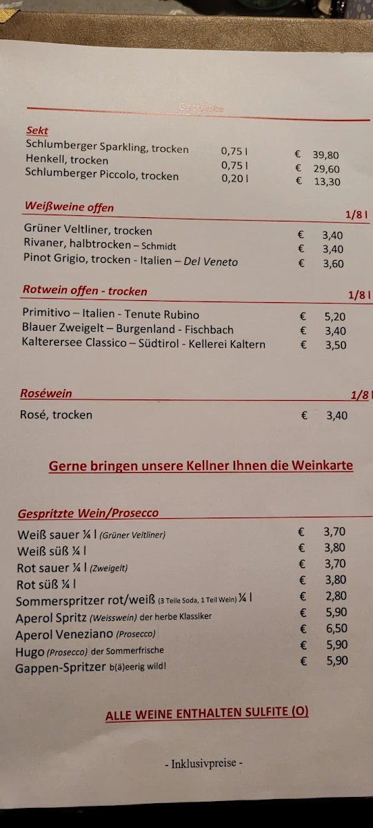 Speisekarte photo 1