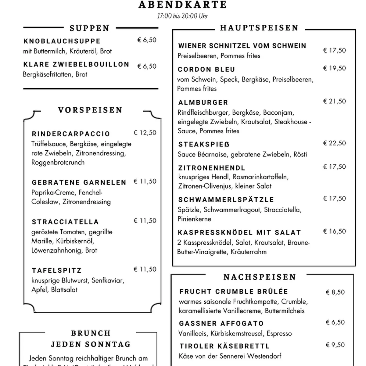 Speisekarte photo 1