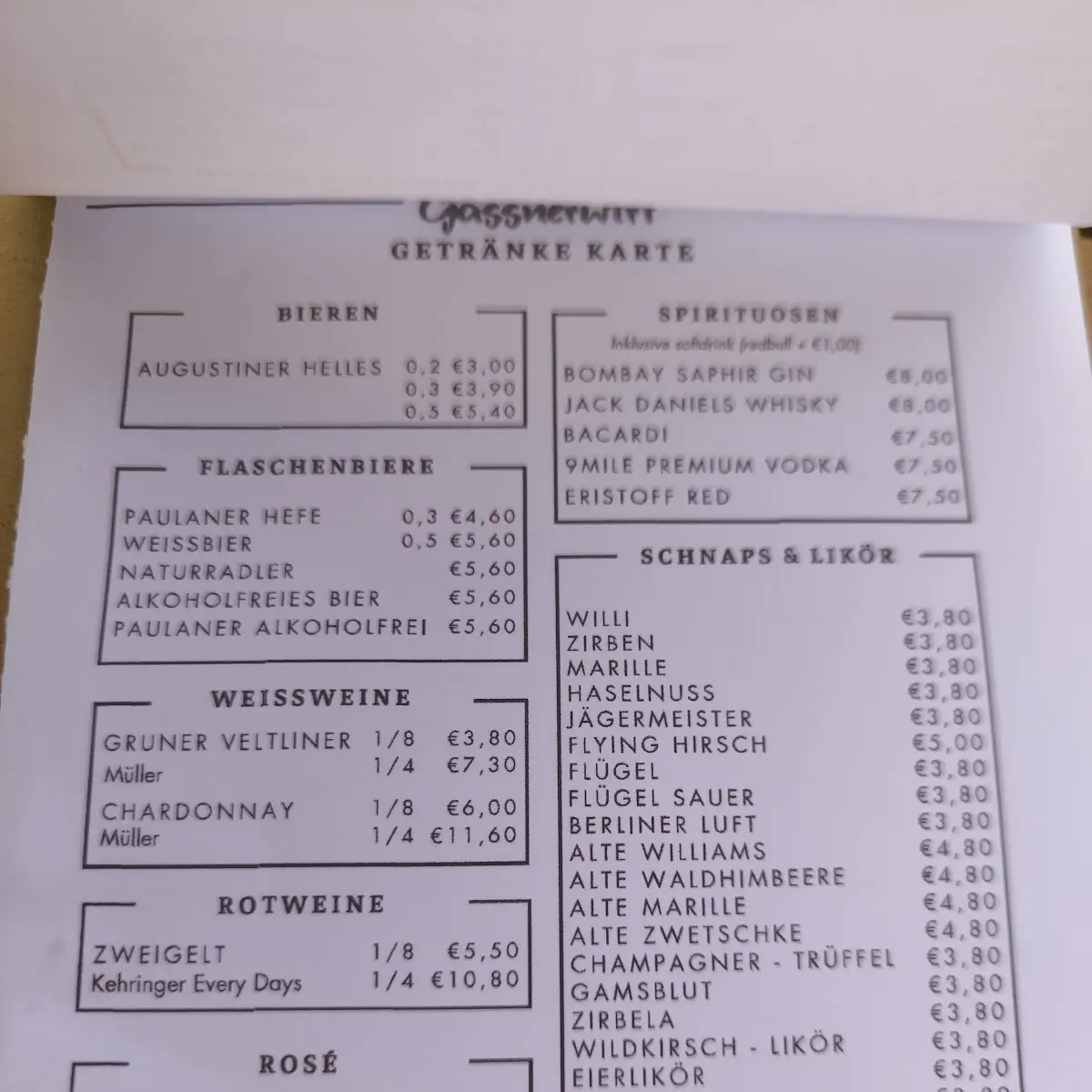 Speisekarte photo 3