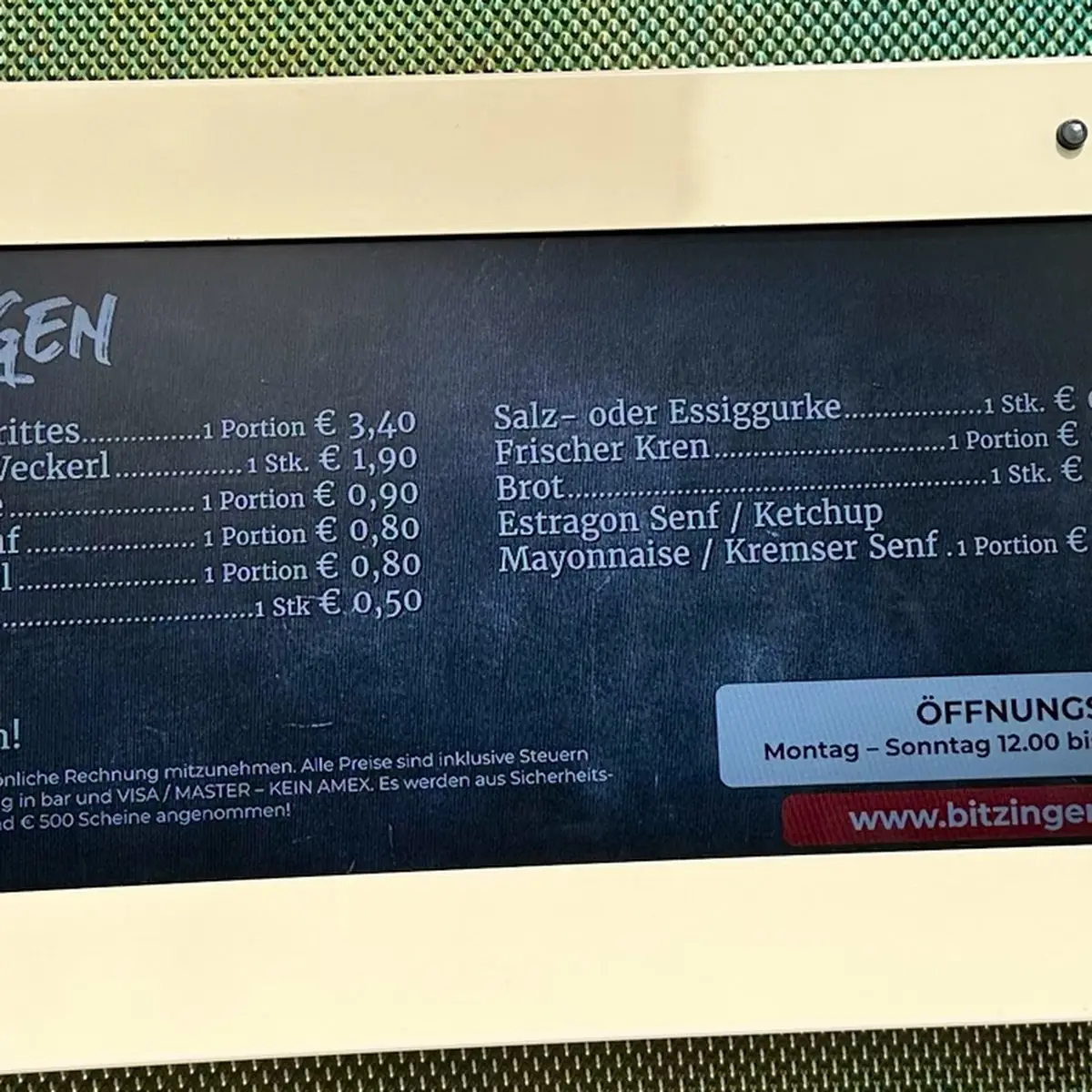 Speisekarte photo 4