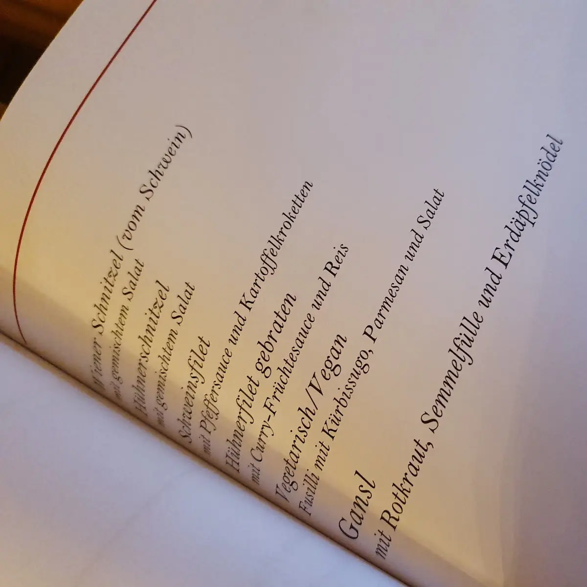 Speisekarte photo 2