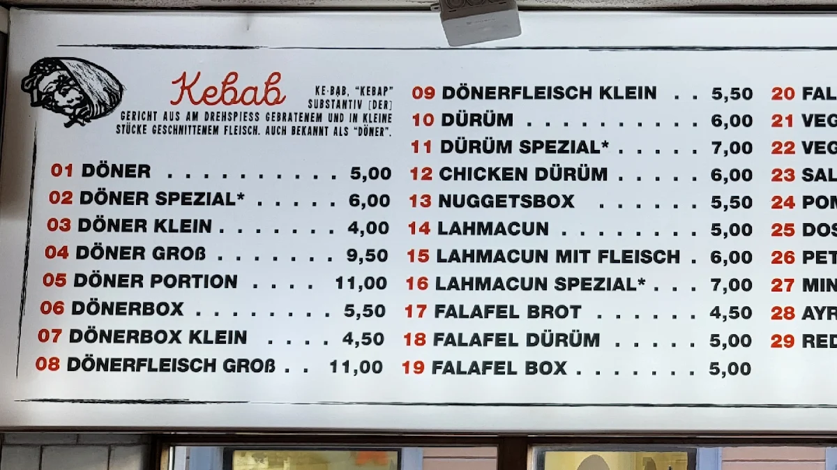 Speisekarte photo 1