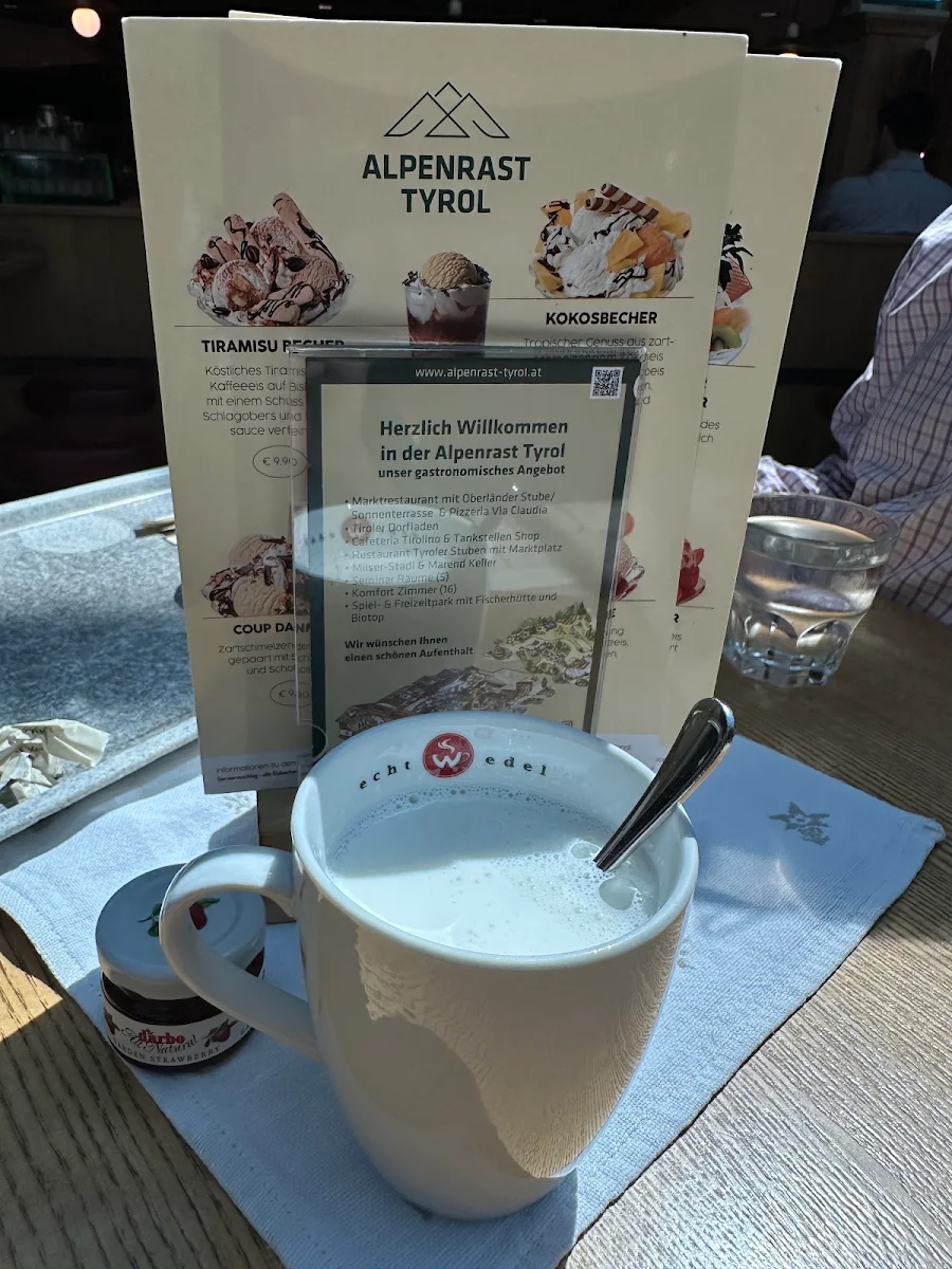 Speisekarte, Alpenrast Tyrol