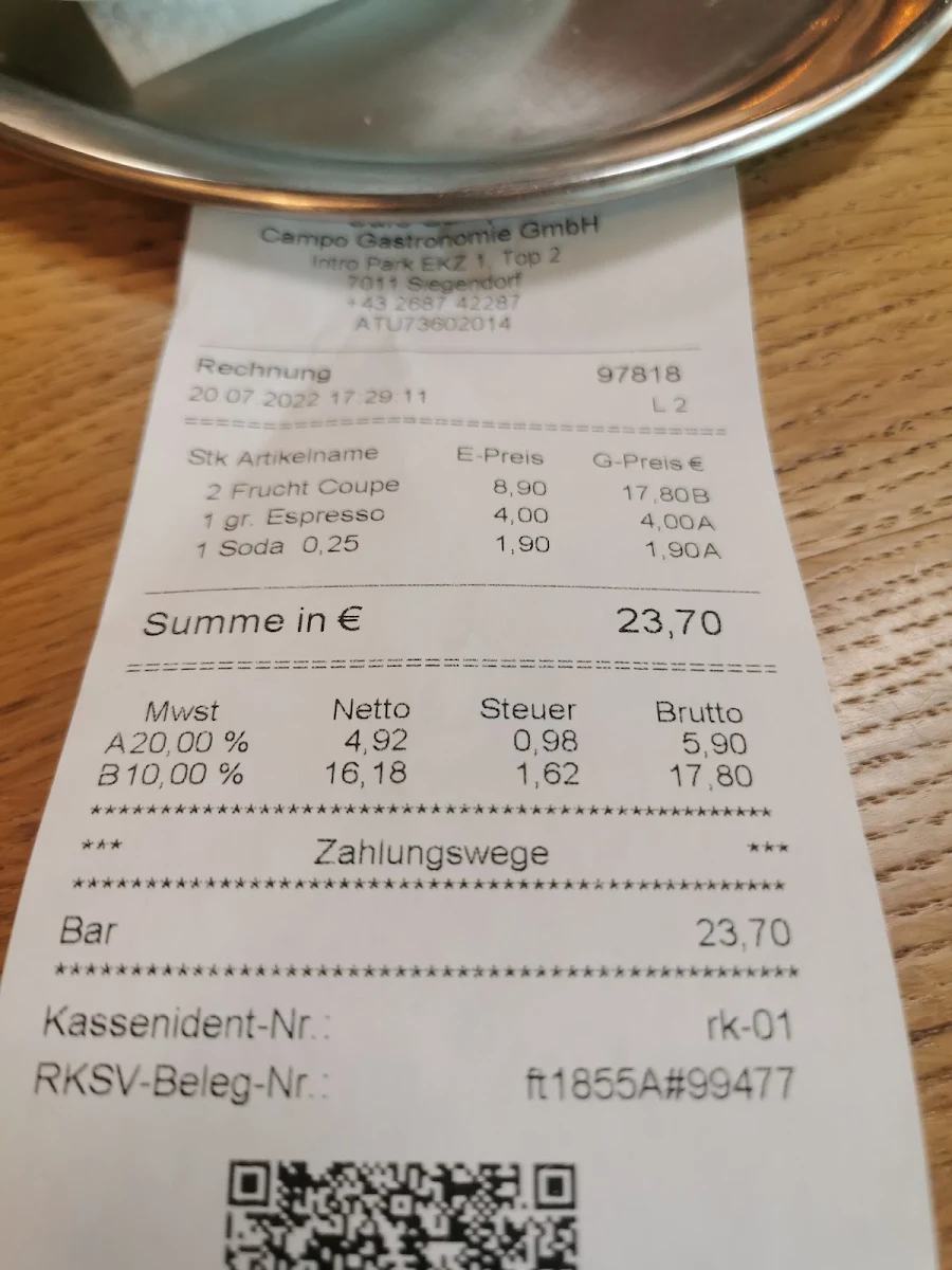 Speisekarte photo 1