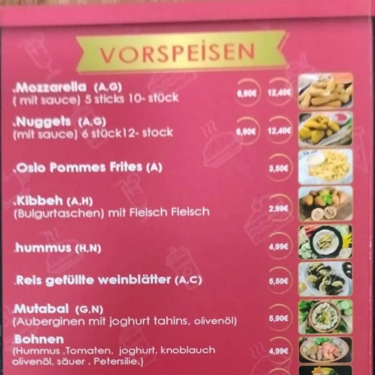 Speisekarte photo 4
